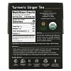 Buddha Teas Organic Herbal Tea Tumeric Ginger 18 Tea Bags 1.27 oz