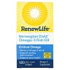 Renew Life Norwegian Gold Omega-3 Fish Oil 850 mg 120 Enteric-Coated Softgels
