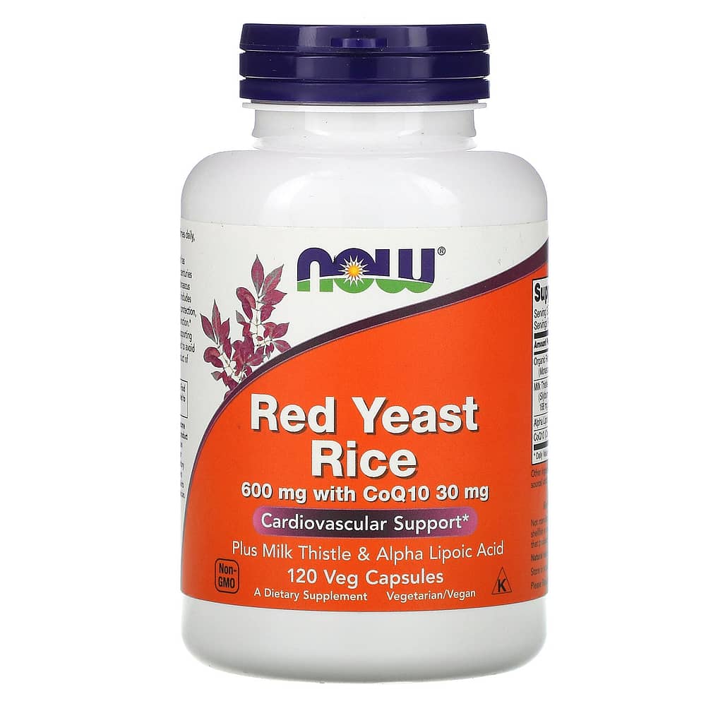 image for Now Foods Red Yeast Rice 120 Veg Capsules