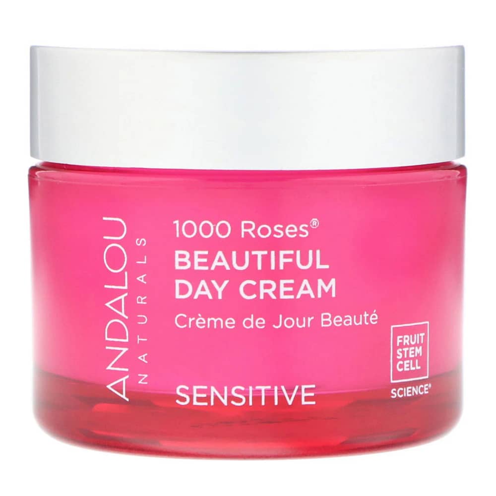 Andalou Naturals 1000 Roses Beautiful Day Cream Sensitive 1.7 oz