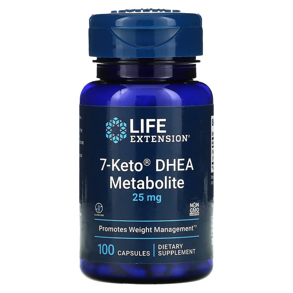 Life Extension 7-Keto DHEA Metabolite 25 mg 100 Capsules