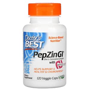 Doctor's Best Pepzin GI Zinc L-Carnosine Complex 120 Veggie Caps