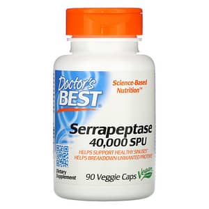 IMAGE FOR Doctors-Best-Serrapeptase-40000-SPU-90-Veggie-Caps