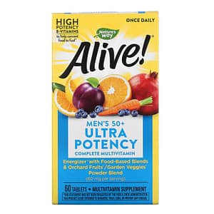 image for Nature's Way Alive! Men's 50+ Ultra Potency Complete Multivitamin 60 Tablets