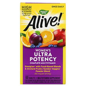 image for Nature's Way Alive! Once Daily Women's Ultra Potency Complete Multi-Vitamin 60 Tablets