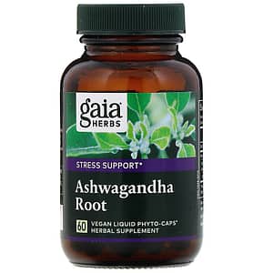 Gaia Herbs Ashwagandha Root 60 Vegan Liquid Phyto-Caps
