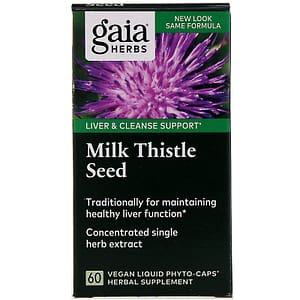 Gaia Herbs Milk Thistle Seed 60 Vegan Liquid Phyto-Caps
