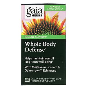 Gaia Herbs Whole Body Defense 60 Vegan Liquid Phyto-Caps