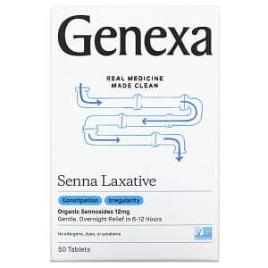 Genexa Senna Laxative 12 mg 50 Tablets