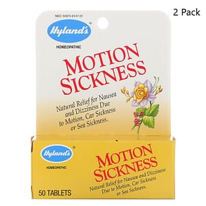 Hylands Motion Sickness 50 Tablets 2 PACK