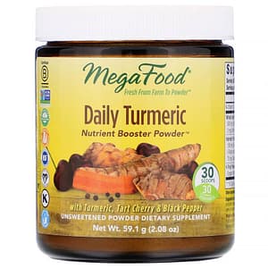 MegaFood Daily Turmeric Nutrient Booster Powder Unsweetened 2.08 oz