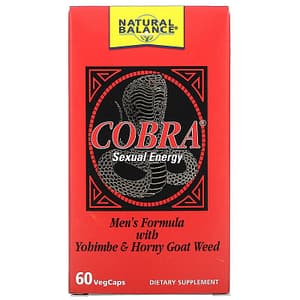 Natural Balance Cobra Sexual Energy with Yohimbe and Horny Goat Weed 60 Veg Caps