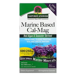 Natures Answer Marine Based Cal-Mag 120 Vegetarian Capsules
