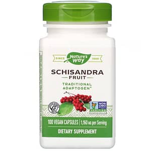 Natures Way Schisandra Fruit 580 mg 100 Vegan Capsules