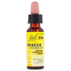 Bach Original Flower Remedies Rescue Remedy Dropper Natural Stress Relief for Kids Alcohol-Free 0.35 fl oz