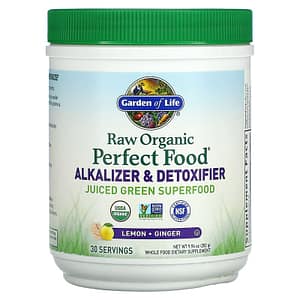 Garden of Life RAW Organic Perfect Food Alkalizer and Detoxifier Lemon-Ginger 9.94 oz