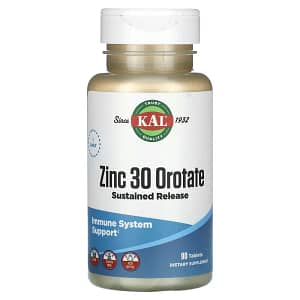 KAL Zinc 30 Orotate Sustained Release 90 Tablets