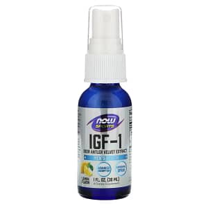 NOW Foods IGF-1 Deer Antler Velvet Extract Lemon Flavor 1 fl oz