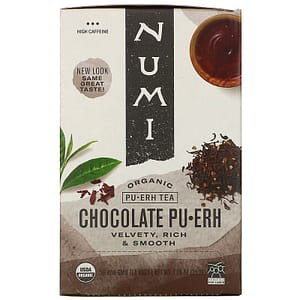 Numi Tea Organic Pu-Erh Tea Chocolate Pu-Erh 16 Tea Bags 1.24 oz
