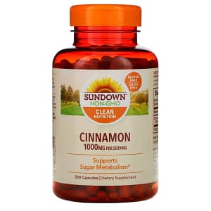 Sundown Naturals Cinnamon 500 mg 200 Capsules