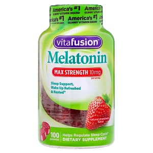 VitaFusion Max Strength Melatonin Natural Strawberry Flavor 5 mg 100 Gummies