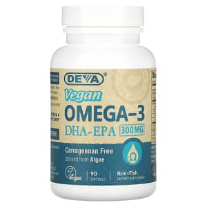Deva Vegan Omega-3 DHA-EPA 300 mg 90 Softgels