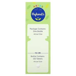 Hylands 4 Kids Calm and Restful Ages 2-12 125 Quick-Dissolving Tablets