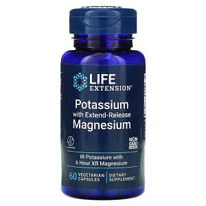 Life Extension Potassium with Extend-Release Magnesium 60 Vegetarian Capsules