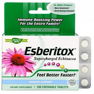 Natures Way Esberitox Supercharged Echinacea 200 Chewable Tablets
