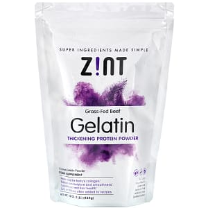 Zint Grass-Fed Beef Gelatin Thickening Protein Powder 16 oz back