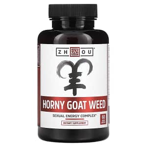 Zhou Nutrition Horny Goat Weed Sexual Energy Complex 60 Veggie Capsules back