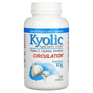 Kyolic Aged Garlic Extract Circulation Formula 106 200 Capsules