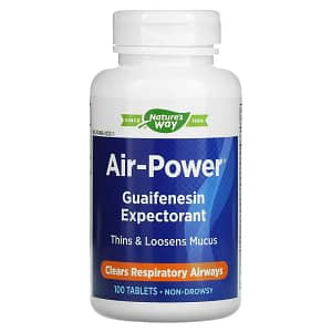 Nature's Way Air-Power Guaifenesin Expectorant 100 Tablets back