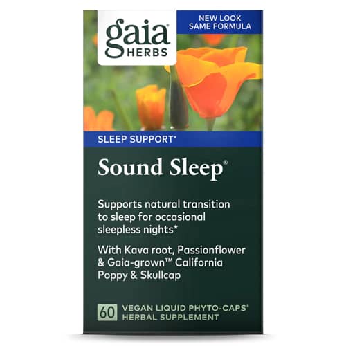 Gaia Herbs Sound Sleep -- 60 Vegan Liquid Phyto-Caps