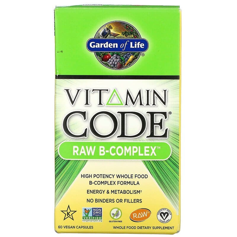 image for Garden of Life Vitamin Code RAW B-Complex 60 Vegan Capsules