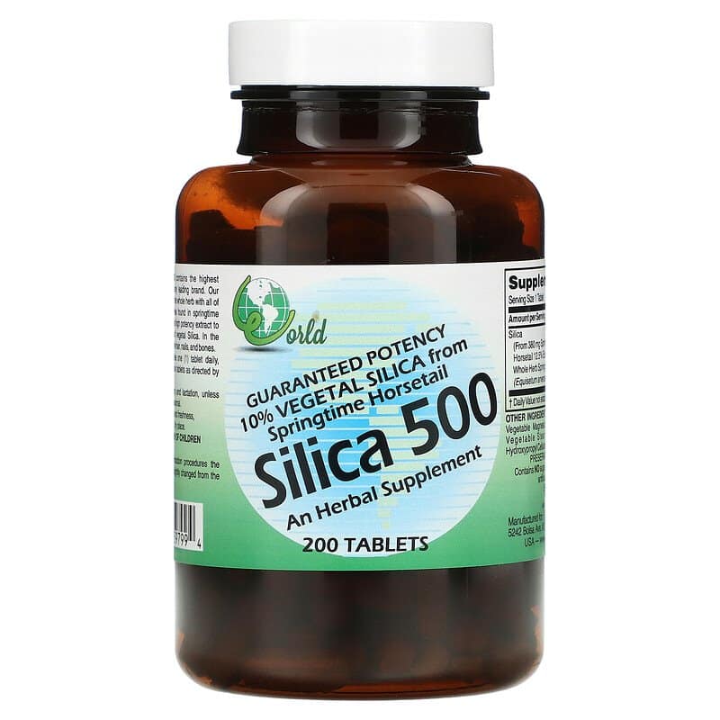 World Organic Silica 500 200 Tablets