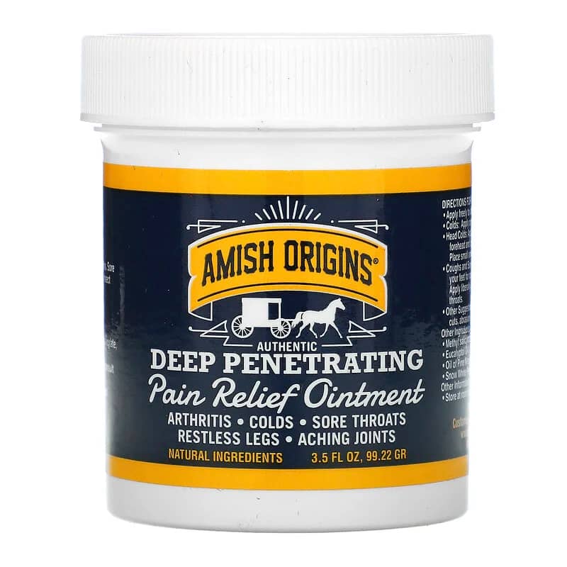 Amish Origins Deep Penetrating Pain Relief Ointment 3.5 fl oz