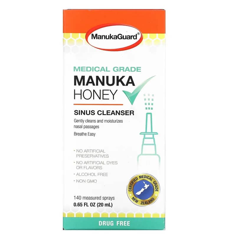 ManukaGuard Medical Grade Manuka Honey Sinus Cleanser 0.65 fl oz