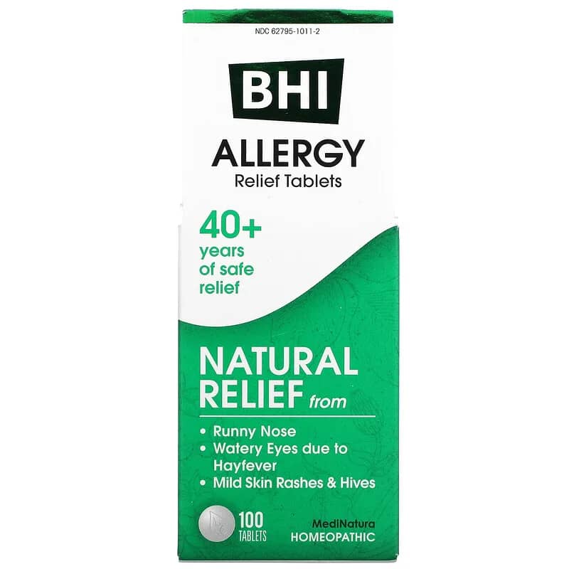 MediNatura BHI Allergy Relief 100 Tablets