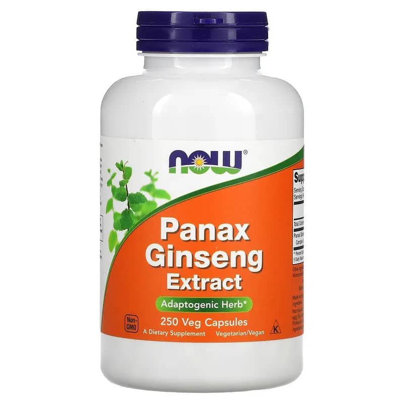 NOW Foods Panax Ginseng Extract 250 Veg Capsules