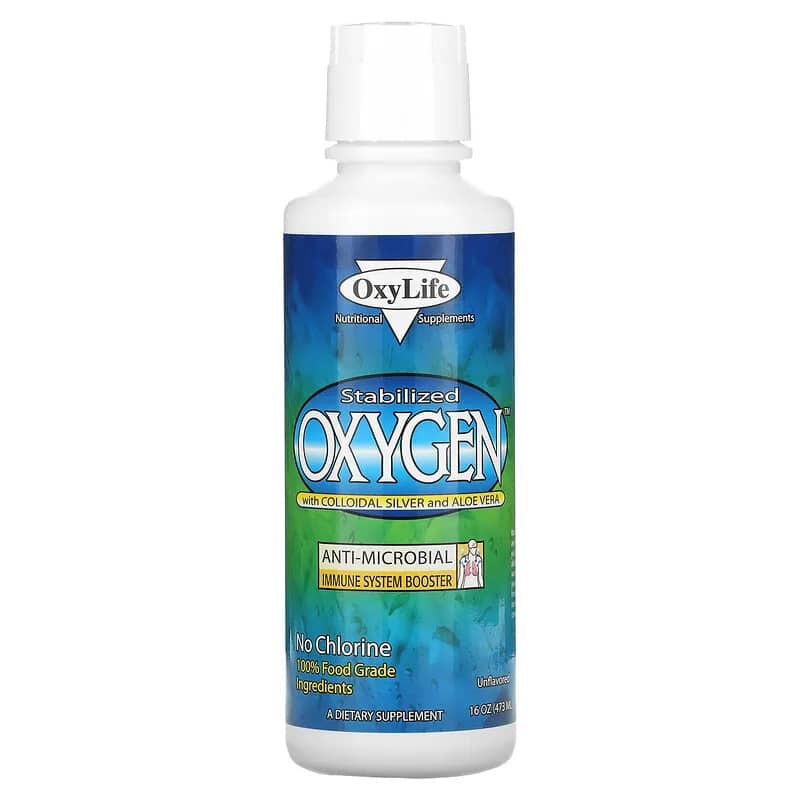OxyLife Stabilized Oxygen with Colloidal Silver and Aloe Vera 16 oz