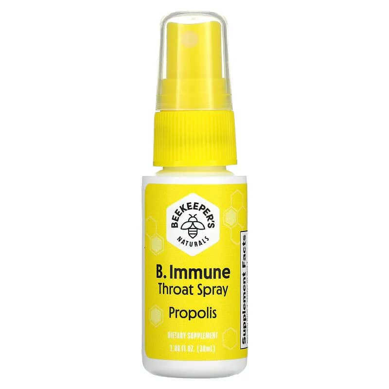 Beekeepers Naturals B. Immune Propolis Throat Spray 1.06 fl oz