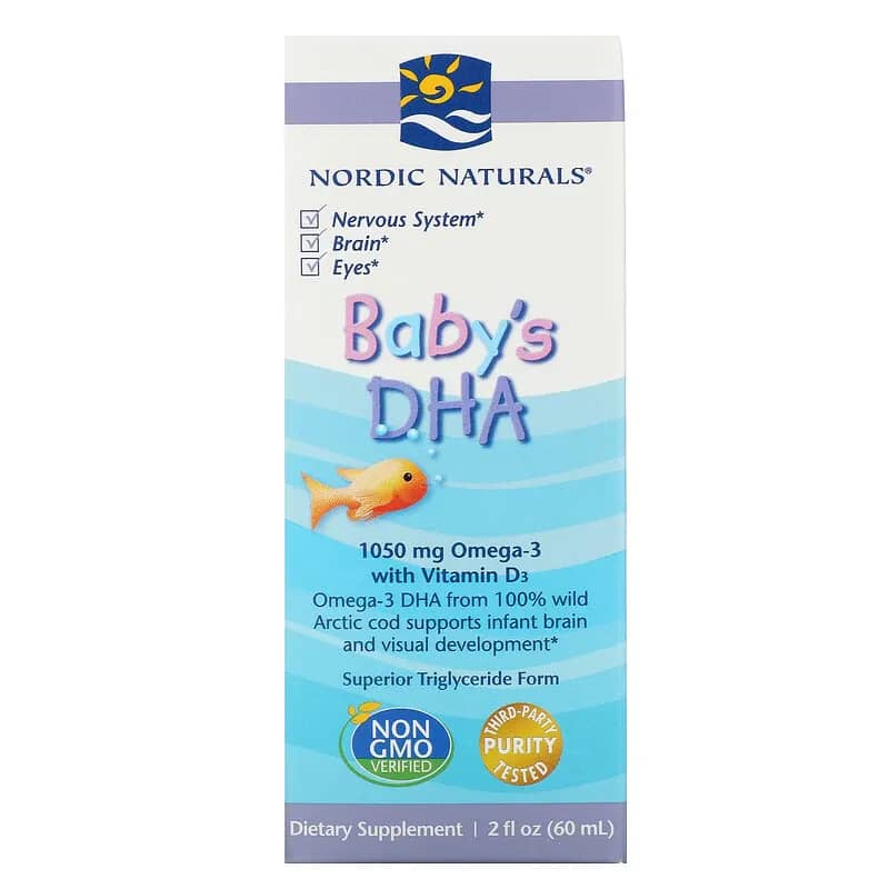 Nordic Naturals Babys DHA with Vitamin D3 1050 mg 2 fl oz