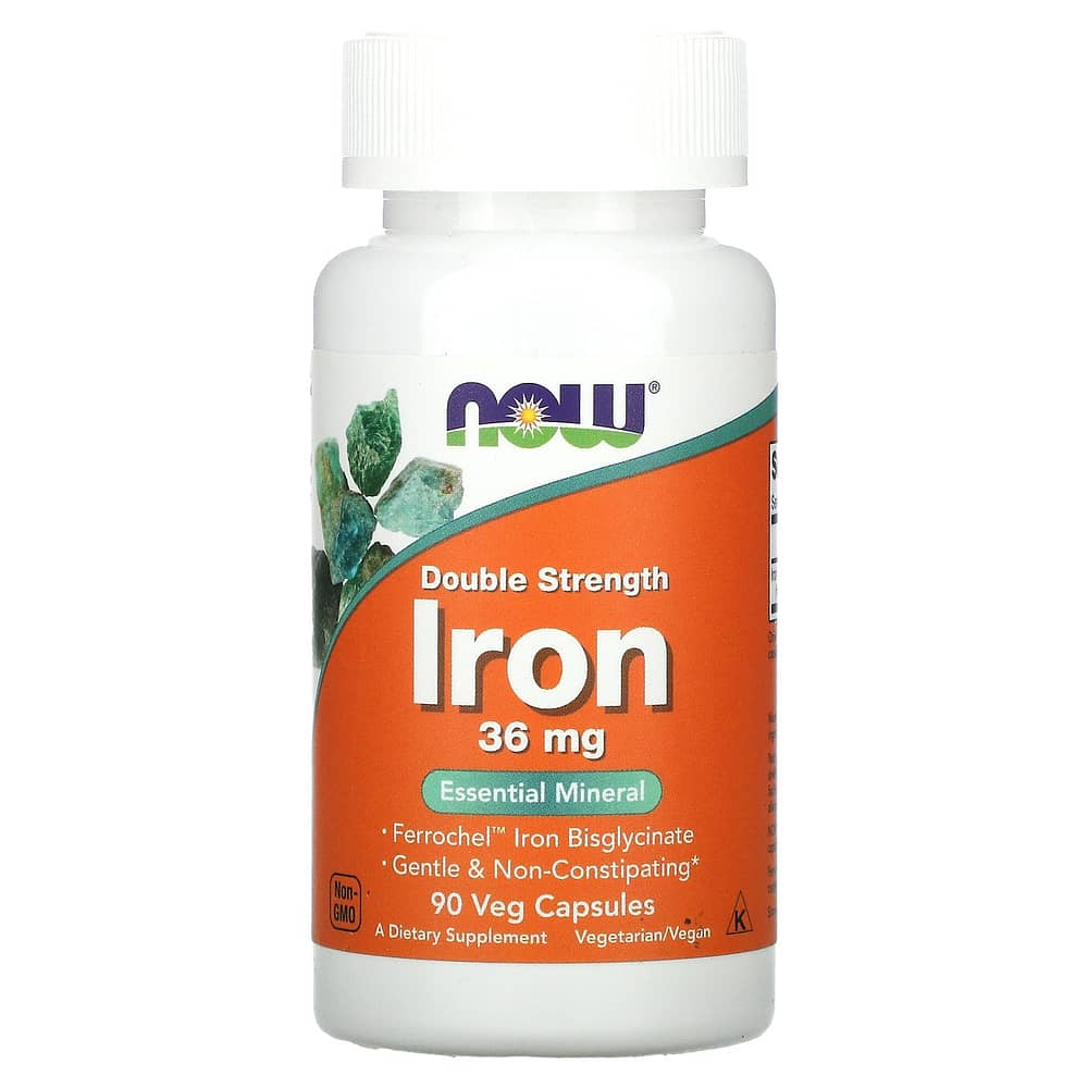 img for Now Foods Iron Double Strength 36 mg 90 Veg Capsules