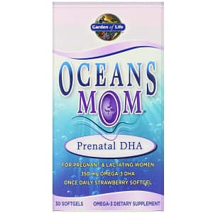 Garden of Life Oceans Mom Prenatal DHA Strawberry 30 Softgels