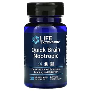 Life Extension Quick Brain Nootropic 30 Vegetarian Capsules