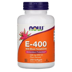img for Now Foods E-400 with Mixed Tocopherols 268 mg (400 IU) 250 Softgels
