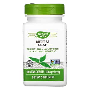 Natures Way Neem Leaf 475 mg 100 Vegan Capsules
