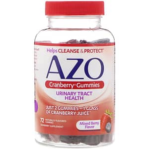 Azo Cranberry Gummies Mixed Berry Flavor 72 Naturally Flavored Gummies