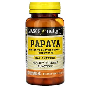 Mason Natural Papaya Digestive Enzyme Complex 100 Chewables